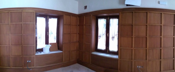 Panelado en madera de paredes y techos en Suritama